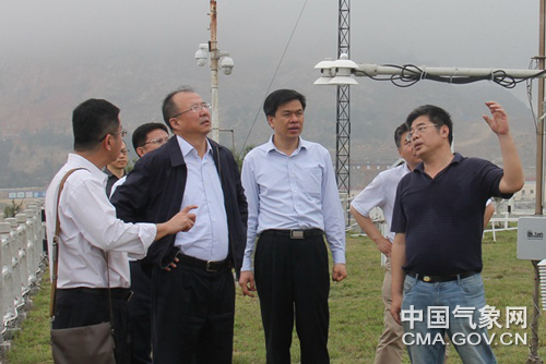于新文赴广东调研气象现代化和汛期服务工作